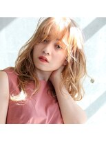 アニータバイガネイシャ(Aujua anita by ganesha)&nbsp;#ハニーラテ#ゆる巻きウェーブ#髪質改善#長浜#ブリーチ