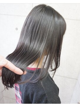 ヘアテリア リュウ 大塚(hair teria ryu) 表面矯正ツヤ髪×赤味除去深みアッシュグレージュ