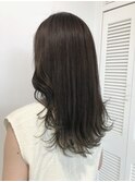 【大人可愛い】ロングレイヤー、グレージュ、10代20代30代