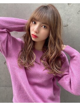 ロンドジェネルーズ 柏(Lond generous) 【lond高嶋優】ゆるふわ/ミックスパーマ/ミルクティーベージュ