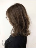 伸ばしかけレイヤーボブミニウルフ外ハネボブデジタルパーマ美髪