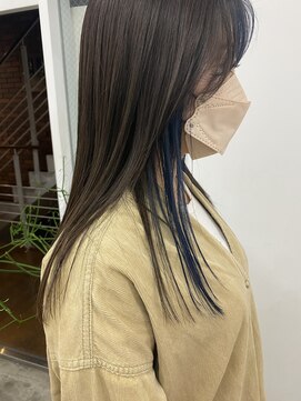キー(kii) インナーブルー/インナーカラー/天神/薬院/20代