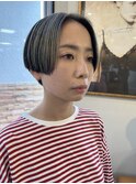 【ハンサムショート×コントラストカラー】
