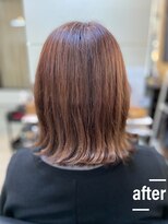 アキコ(AKIko) 春色カラーで透明感UP外はねで可愛く20代/30代/40代