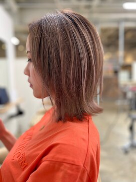 ジャンクス 千葉(junks) グレージュカラー/シルキーベージュ/艶髪ボブ[千葉/千葉中央]