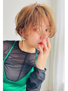 エイミー(Aimee) Aimee 町田   シースルーボブ×ライトベージュ