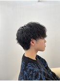 【メンズ】刈り上げなしツイストスパイラルパーマ