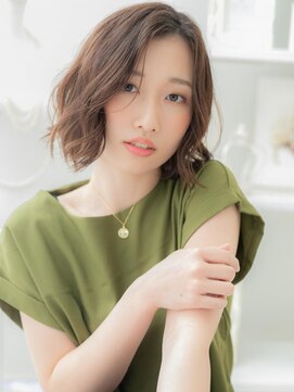 モッズヘア 越谷(mod's hair) かきあげ前髪アシンメトリーウェットヘアTb8越谷20代30代40代