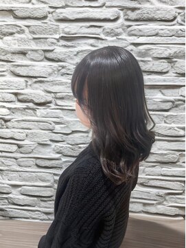 ソワン ドゥ ブレス 立花店(soin de brace) グレージュ×くびれミディアム