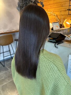 ビスクヘアデザイン(bisq hair design) 艶髪　ロング　髪質改善カラー　縮毛矯正　質感ストレート