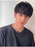 ツイストスパイラルパーマ波巻きスパイラル刈り上げマッシュ