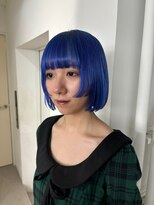レコ 渋谷(LECO) ケアブリーチディープブルーボブ
