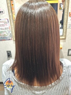 スカイ(SKY) 透明感カラー/髪質改善/縮毛矯正/レイヤーカット/ダブルカラー
