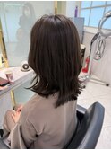 20代30代40代 大人グレージュ ミディアムレイヤー
