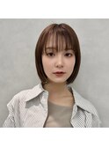 ミニボブ×ラベージュカラー &nbsp;二子玉川