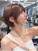 イメチェンヘアスタイル/外ハネボブ/ブルーブラック美髪のススメ