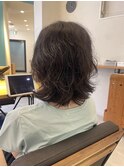 癖っ毛でも！くびれミディアムヘア