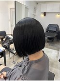 大人可愛いボブミニボブぱつっとボブ平行ボブ10代20代