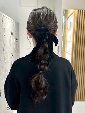 ムーン バイ ケンジ(moon by KENJE) 『hinari』結婚式ヘアセット/リボンアレンジ