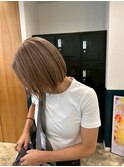 千葉駅/オリーブグレー/小顔/ココアベージュ