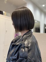 ディアローグ 自由が丘Luz店 guest/オリーブグレージュ/スリークボブ【石垣】自由が丘