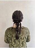 【qumu MARIKO】ふわふわ編み下ろし×ヘアセット