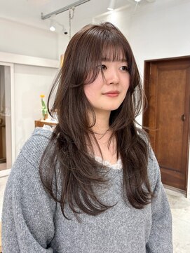 オーリーエトワ 御器所(oorry.etwa) ロングレイヤー/顔まわりレイヤー/マロンベージュ