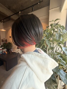 サロン ド ヒロ アイリー(Salon de HIRO IRIE) ピンクオレンジのインナーカラー