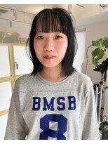 ニューヨークニューヨーク 山科店(NYNY) ハイライトワイドバング×ぱつっとボブ