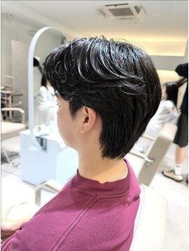 ノラ ウメダ(NORA UMEDA) 韓国ヘア カルマパーマ×毛流れパーマ×ショートマッシュ