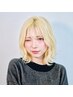 【透明感×抜け感】カット＋ダブルカラー（ケアブリーチ＋オンカラー）