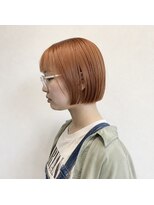 アンリエラ(Unliera)&nbsp;10代20代30代/ミニボブ/ダブルカラー/オレンジカラー/松山美容室