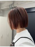 ピンクとオレンジ　コンパクトボブ◯