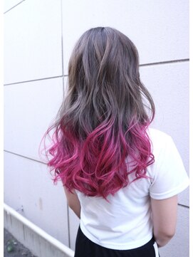 コジック ヘアアンドアイ(Cogic hair & eye) 10代20代30代ゆるふわグレージュカラーピンクグラデーション