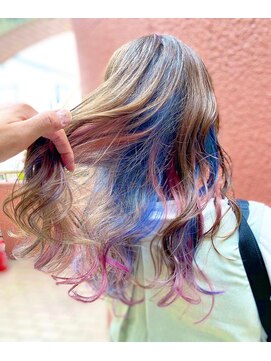 ヘアスペース エアリス(Hair space Earth) ユニコーンカラー