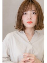 カバーヘア ブリス 大宮西口店(COVER HAIR bliss) カーキベージュ抜け感外ハネ切りっぱなしロブY大宮20代30代40代