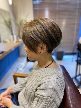 リュクスボーテ(LUXEBEAUTE') 夏木マリ風ツーブロック×ハイライト