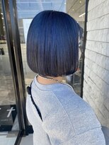 リトバイプティパ(Lit by petit-pas) ミニボブ×ブリーチでネイビーカラー♪