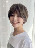 ショートカット/髪質改善縮毛矯正白髪ぼかしレイヤーカラーボブ