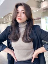 ジーナリア(Xena ria)&nbsp;《袴田》ふわっとセンターパート/チョコレートアッシュ