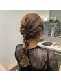 ロッソ ハヤマ 葉山本店(ROSSO Hayama) スエードの細紐を使った、お呼ばれパーティーヘアセット♪