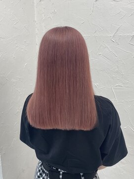 プライズ 表参道原宿店(prize) ベビーピンクラベンダーピンク韓国ダブルカラーブリーチ