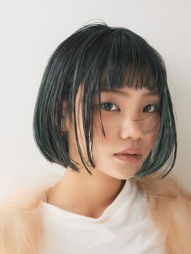 ファースト 吉祥寺(FIRST KICHIJOJI) グリーン地毛コントラストハイライト【FIRST】吉田京介