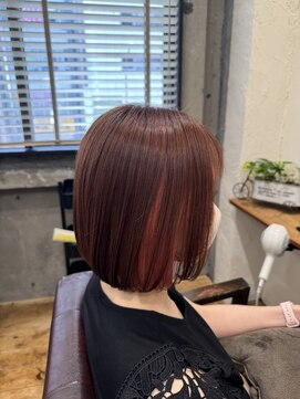 ゴーシェン 津田沼本店(Goshen) ピンクイヤリング×ボブ