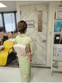 訪問着着付け＋ヘアーセット