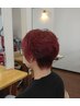コラーゲンオーガニックカラー+カット（ケアパウダー使用）　
