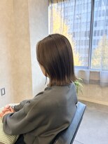 マイルームギンザ 銀座店(my room GINZA)&nbsp;外はね　ボブ　ベージュ　ブラウン　銀座　東銀座