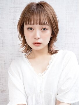 シド 表参道(s.i.d) イメチェンヘアスタイル/外ハネウルフ/ワイドバング/美髪ヘア