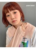 【hana】ブリーチなしダブルカラー/外ハネボブ