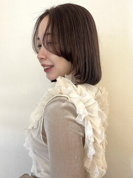 メルト 吉祥寺(melt) こなれニュアンス切りっぱなしボブラベンダーベージュ20代小顔